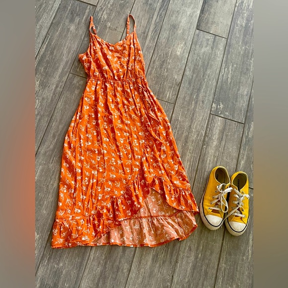 Never worn adorable orange summer dress! - Picture 1 of 3
